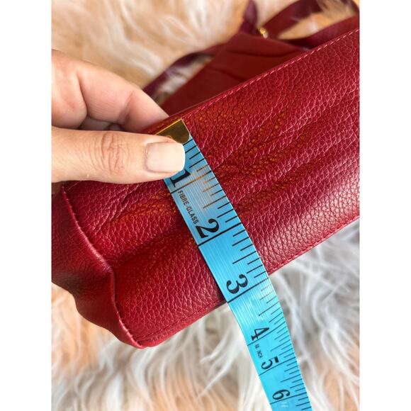 Velez Women's Leather Floral Print Includes Crossbody Shoulder Bag‎ Maroon - Picture 9 of 11